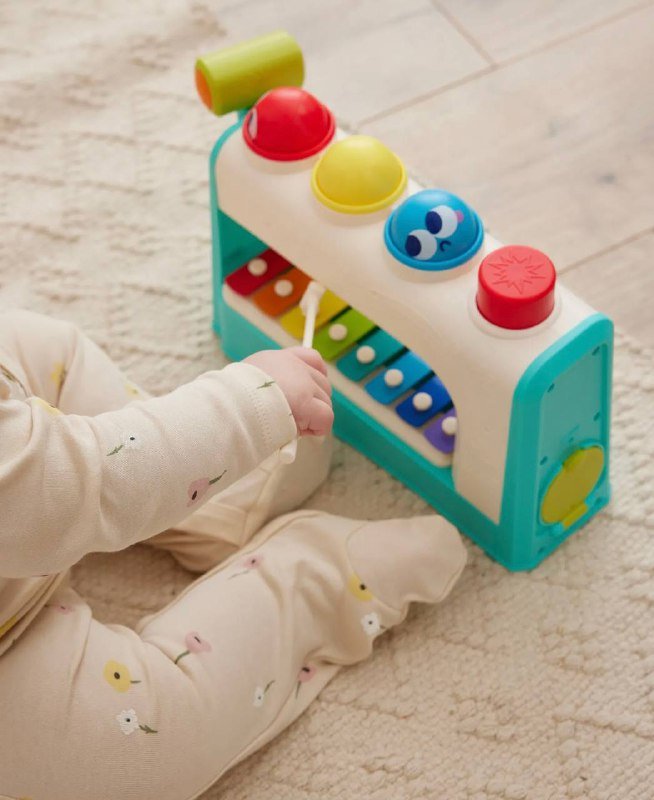 Игрушка развивающая Baby Go 2в1 стучалка, металлофон 2