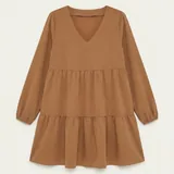 Платье The Stories, Zara, джинсы, олимпийка, сандалии, часы, гель, вентилятор 2