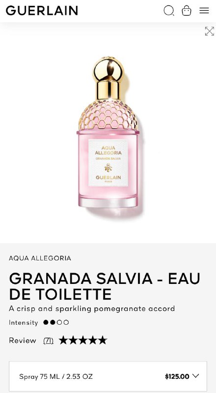 Guerlain Aqua Allegoria Granada Salvia 75 мл 3