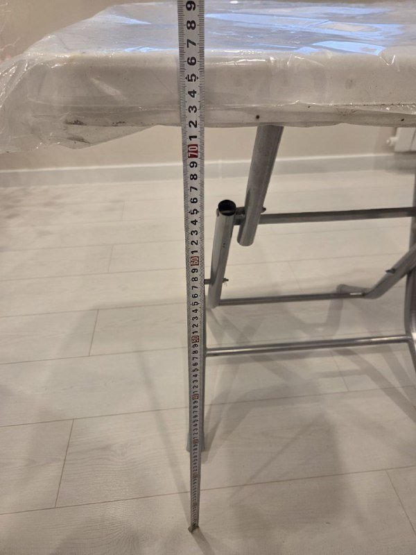 Пластиковый раскладной стол 80x80 4