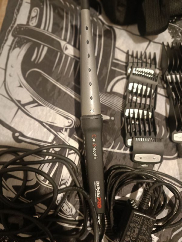 Машинка, плойка, сумка, ножницы, расчёски для парикмахера 6