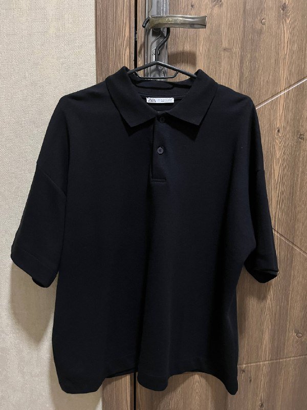 Мужское поло Zara черное, белое, мужской рюкзак 2