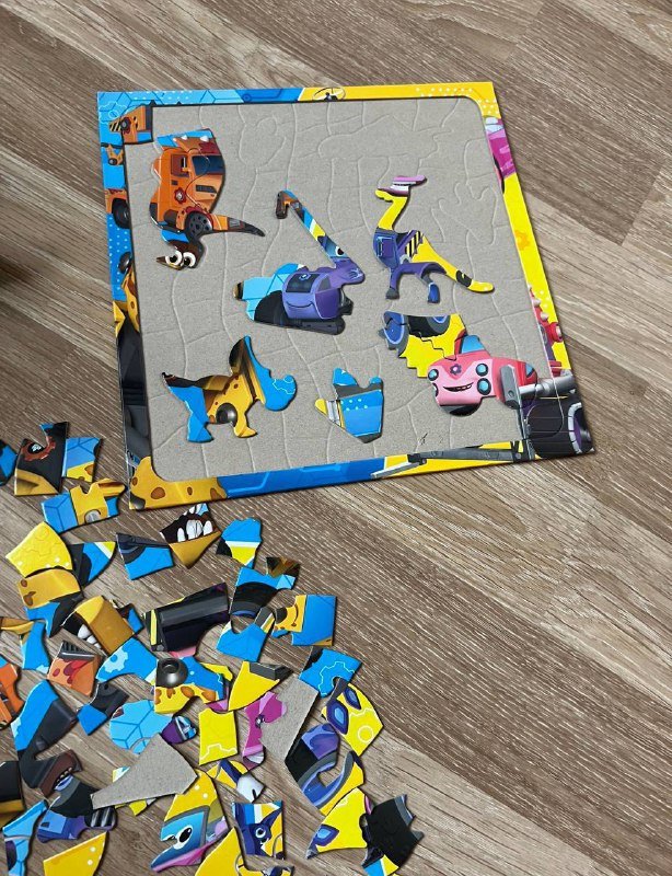 Пазлы Турбозавры 80 деталей, пазл в банке 40 деталей 2