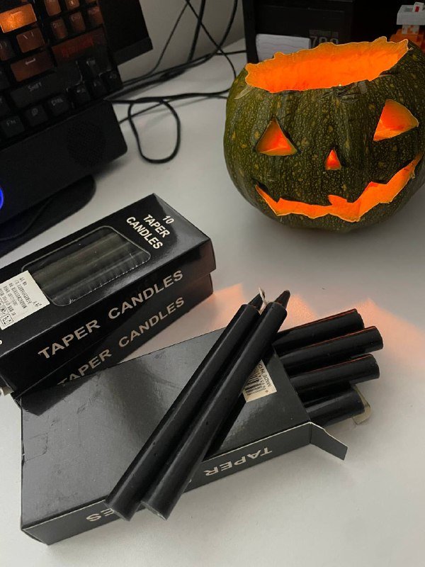 Чёрные свечи 10 шт, 30 шт