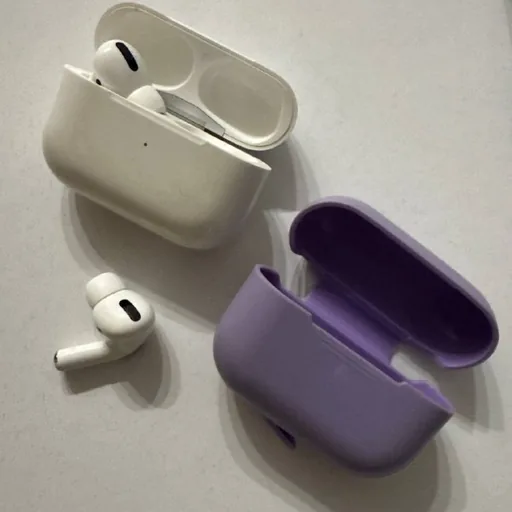 Кейс и левый наушник AirPods Pro 2-го поколения, чехол