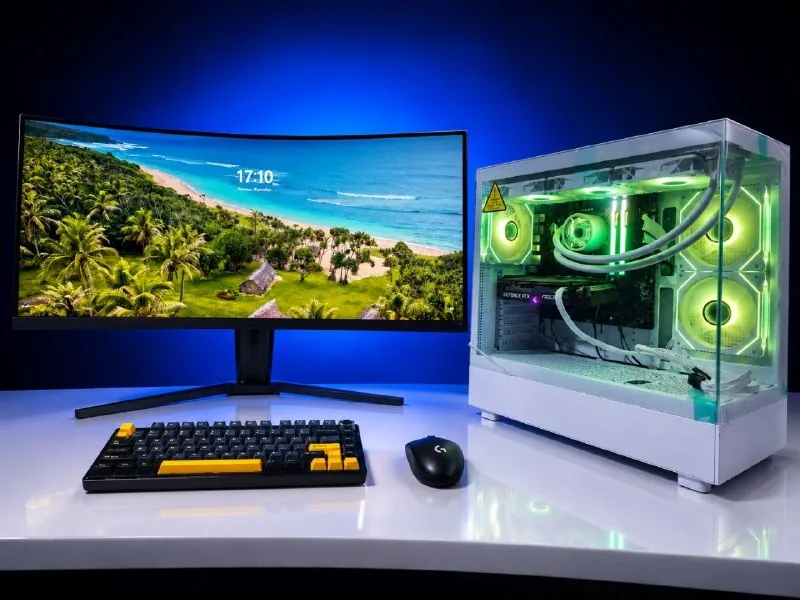 Игровой ПК i7-14700KF RTX 3060 Ti, монитор Xiaomi 34″ 1