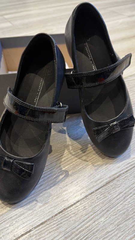 Туфли для девочки черные натуральная кожа, размер 32 2