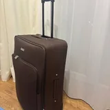 Коричневый большой чемодан 3