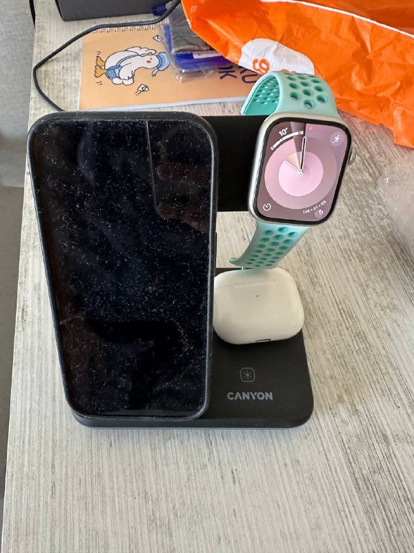 Беспроводная зарядка для 3 устройств 2