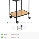Portable wheeled table 2