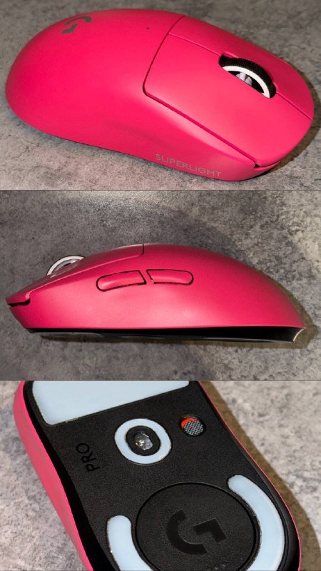 Розовая мышь Logitech G Pro Superlight