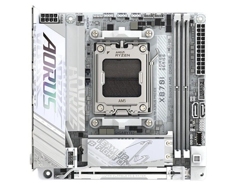 Материнская плата x870i Aorus Pro Ice, процессор Ryzen 7 9700x