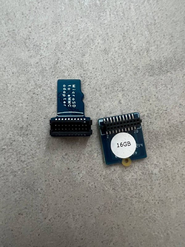 eMMC 16Gb с переводчиком на MicroSd
