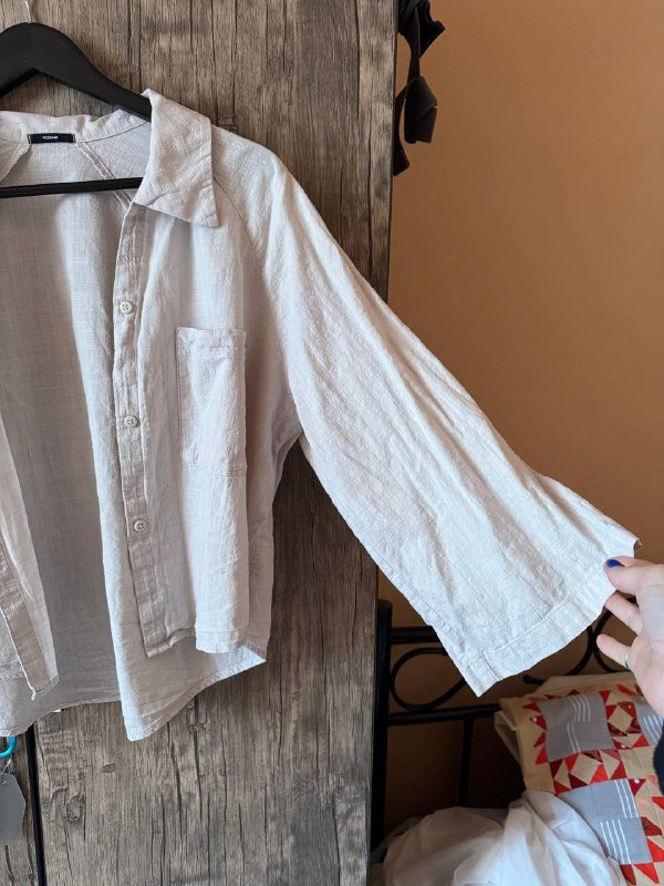 Легкая хлопковая рубашка женская 3