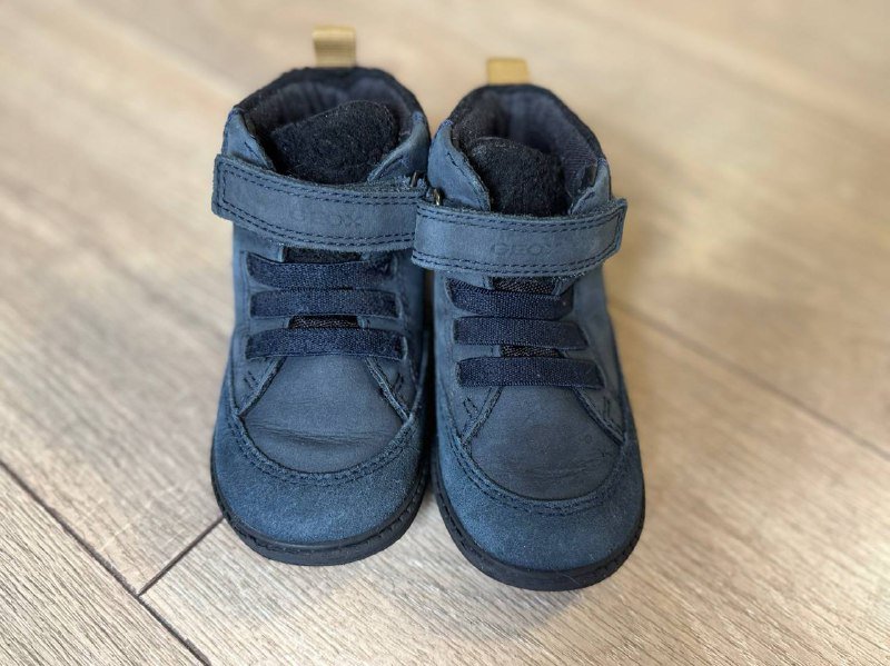 Зимние ботинки geox тёмно-синий детские 22 размер