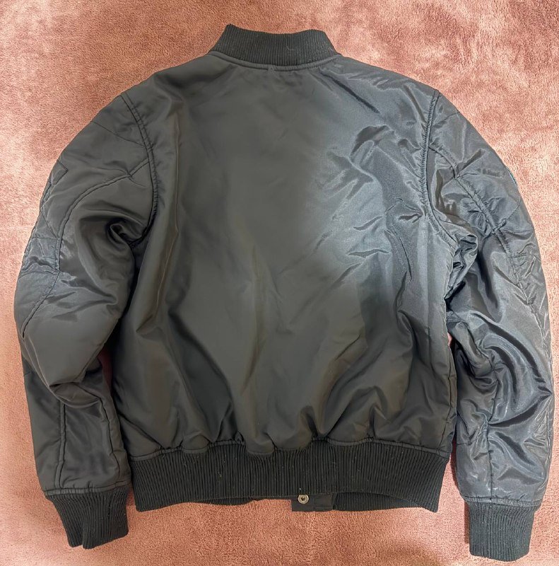 Куртка бомбер женская черная размер XS-S 4