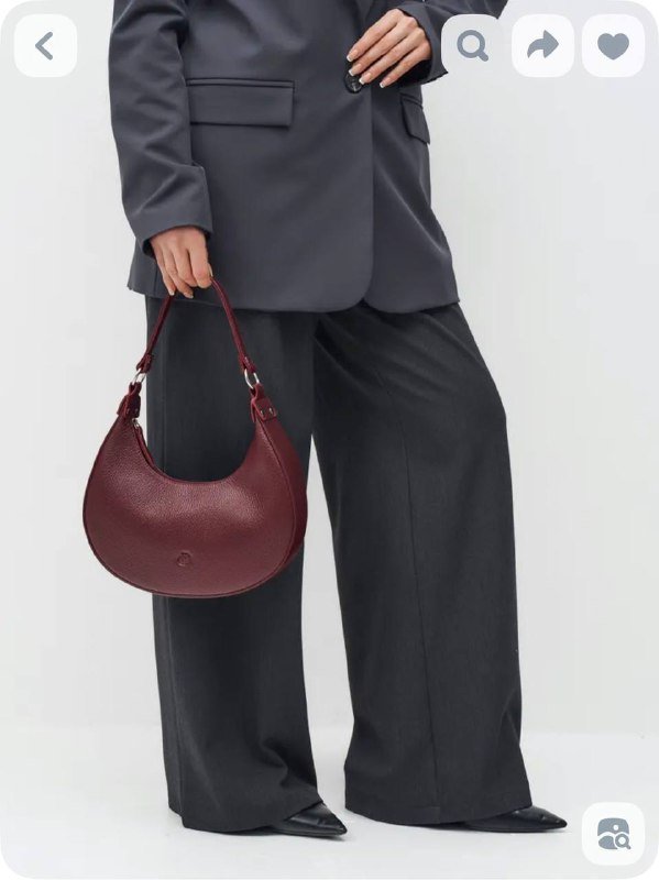 Сумка из натуральной кожи бордовая 5