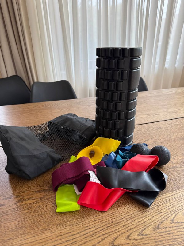 Ролл, резинки для фитнеса, твердые мячики 2