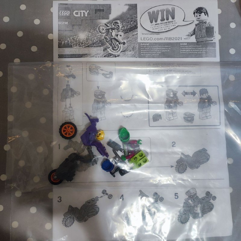 Lego City Wheelie Stunt Bike набор