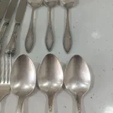 Мельхиоровые ножи, вилки и столовые ложки 1