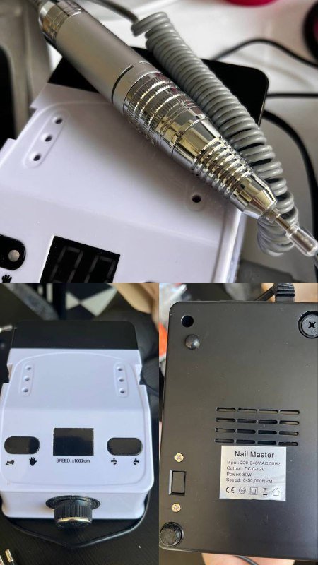 Маникюрный набор с фрезой, УФ лампой, гель-лаками и аксессуарами