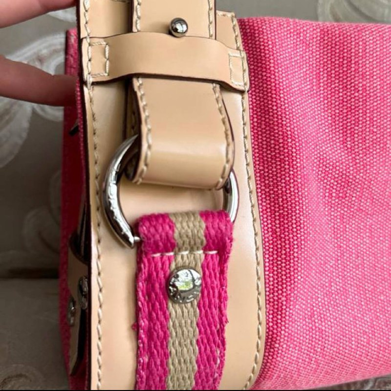 Сумка Lancel оригинал, розовый деним и натуральная кожа 2