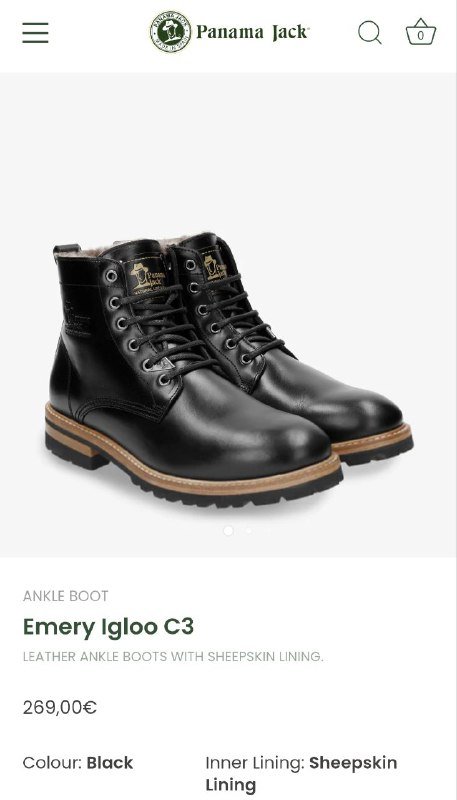 Мужские ботинки Panama Jack Emery Igloo C3 6