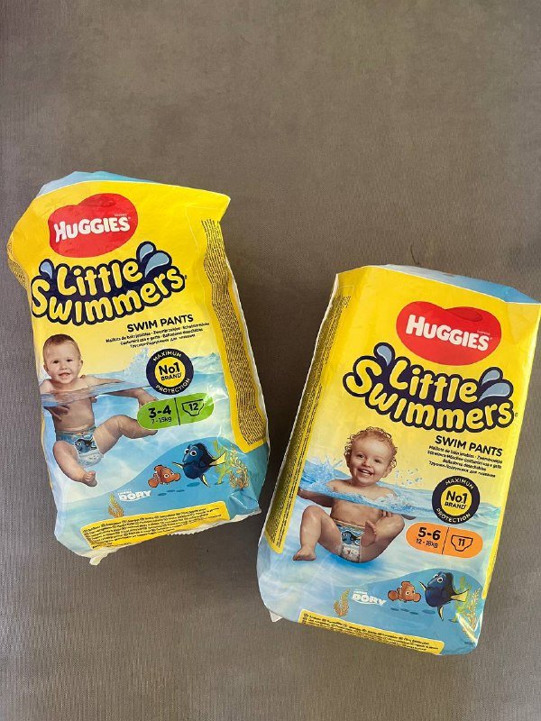 Подгузники для плавания Huggies Little Swimmers, упаковки 3-4 и 5-6 2