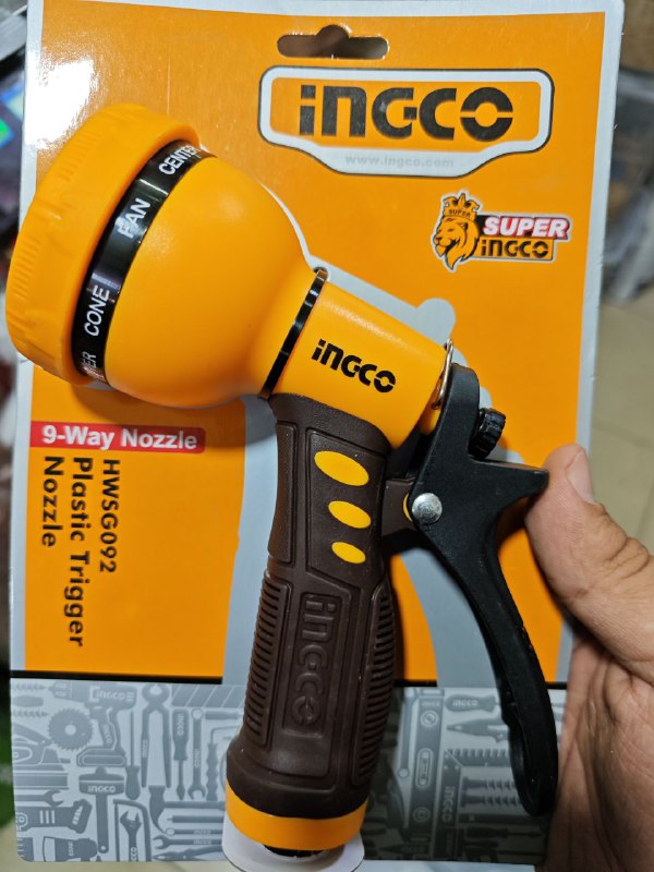 Пластиковый триггерный насадок для воды Ingco