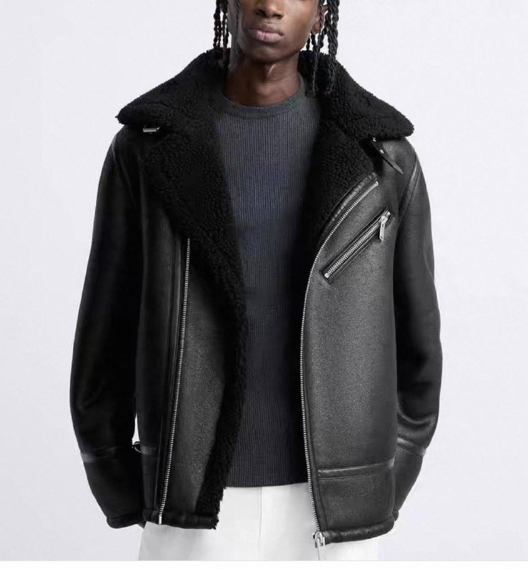 Мужская дубленка размер M/L 2