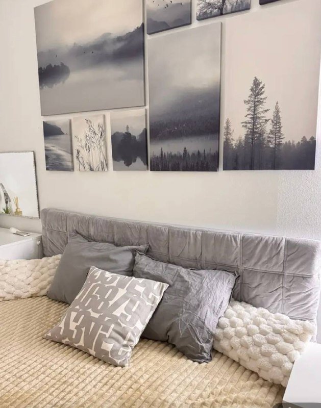 Чехол на спинку кровати с кармашками 4