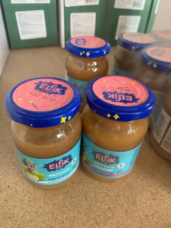 Фруктовое пюре яблоко и яблоки-персик 170 г банка