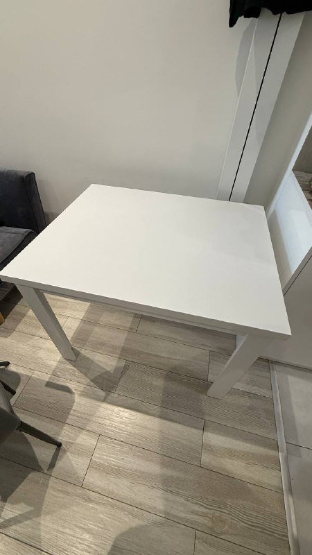 Стол обеденный IKEA, Jysk белый 2