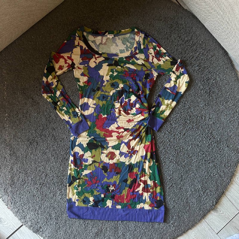 Винтажное трикотажное платье KENZO р-р S