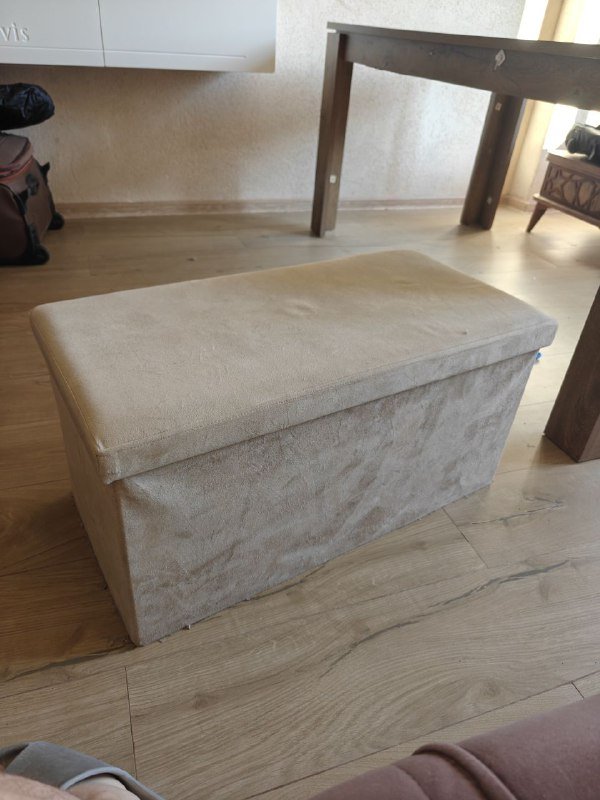 Пуфик складной с ящиком для хранения