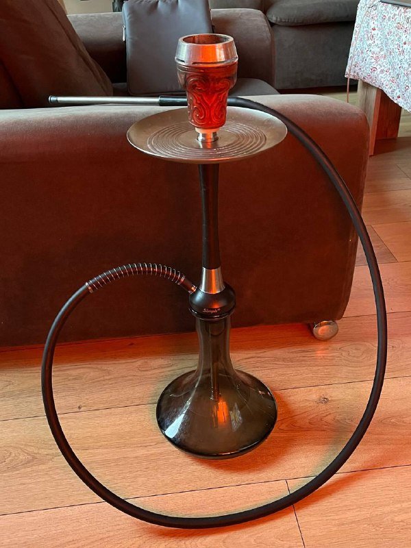 Кальян Matt pear с двумя чашами и табаком