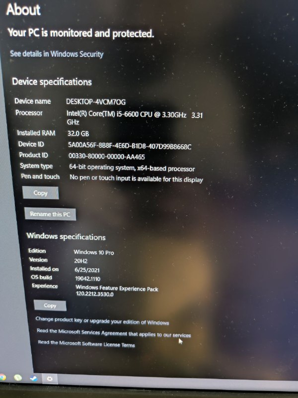 Компьютер с i5 6600, 32GB, RTX 1660 Super, SSD 512GB 3