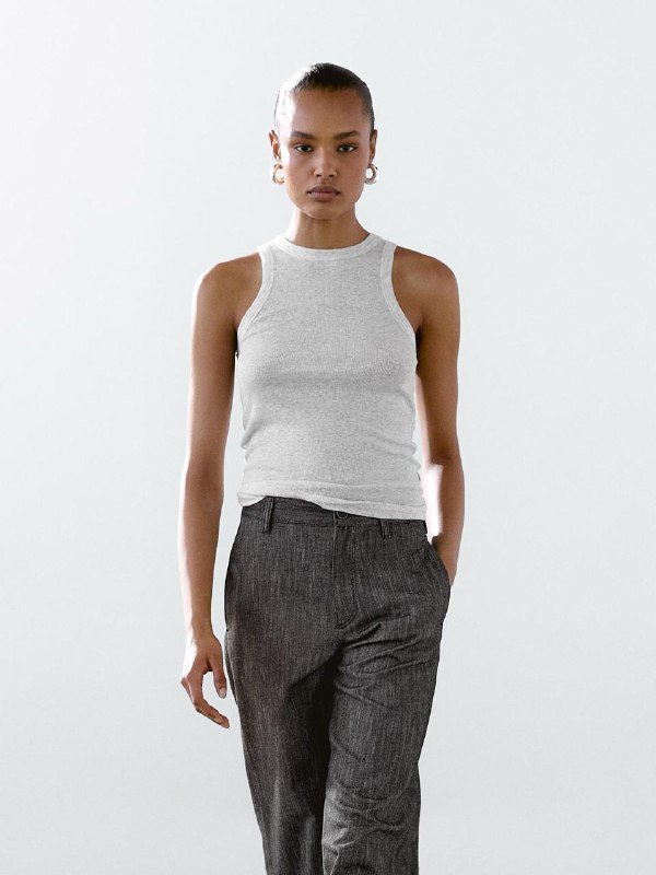 Майка Massimo Dutti, Белый топ J.Crew