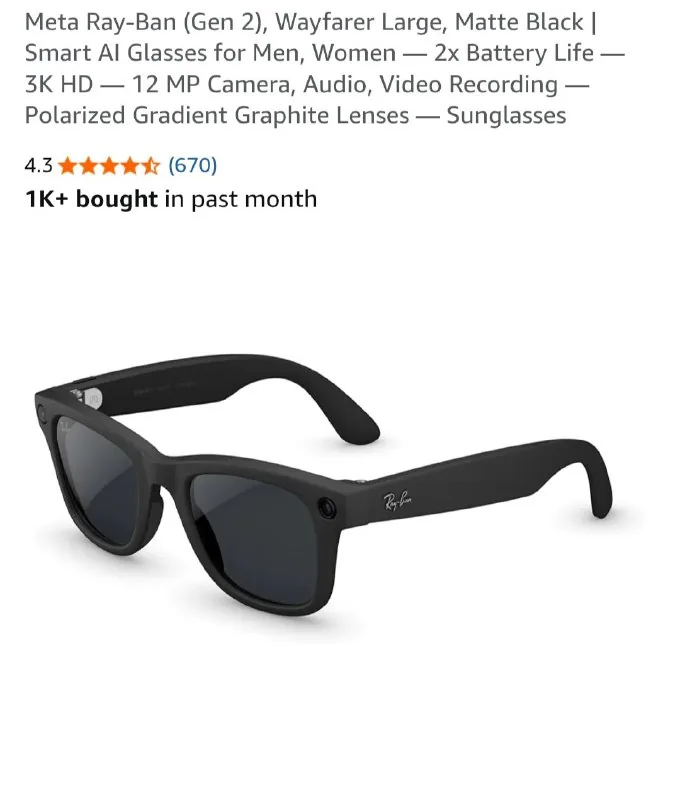 Meta Ray-Ban умные очки
