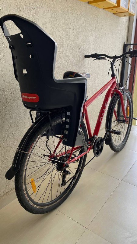 Городской велосипед с детским креслом 3