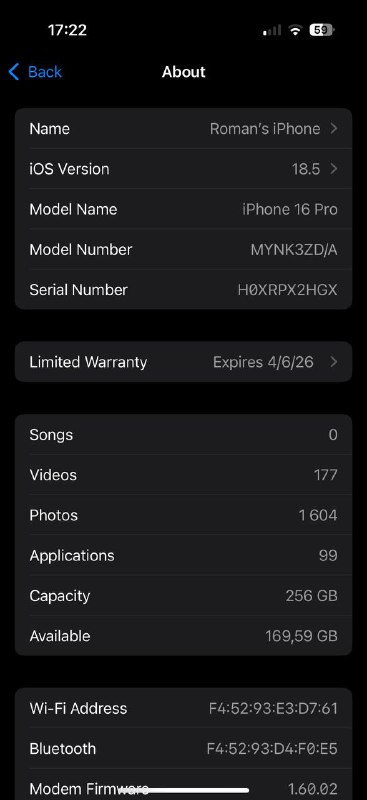 iPhone 16 Pro 256 полный комплект 3