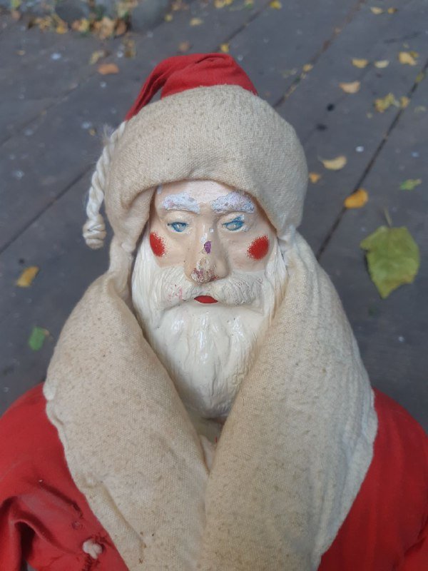 Винтажный Дед Мороз СССР 50 см 2