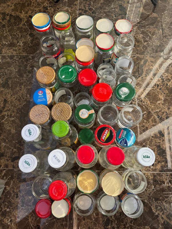 50 банок с крышками 1 литр