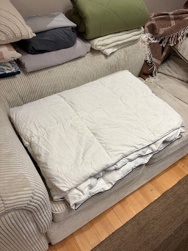 Пледы, подушки, простыня, пододеяльник, одеяло JYSK 8