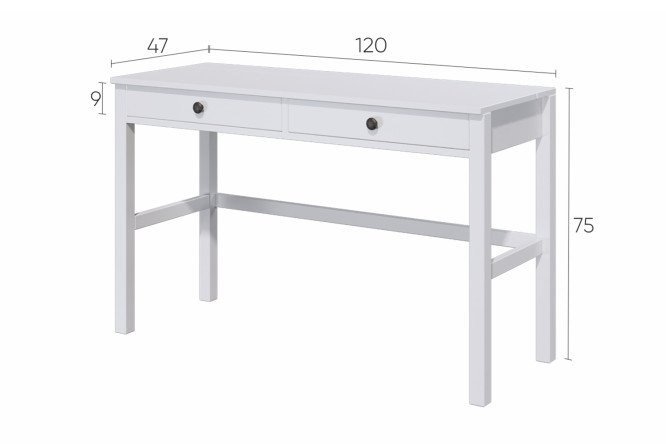 Стол письменный рабочий Ikea деревянный с отсеком для проводов