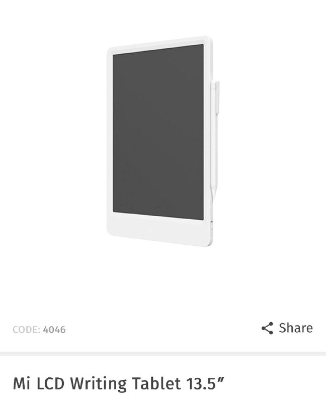 Планшет для рисования Mi LCD Writing Tablet 13.5" white