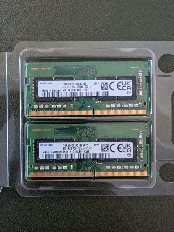 RAM Samsung 16GB DDR4 3200MHz для ноутбука