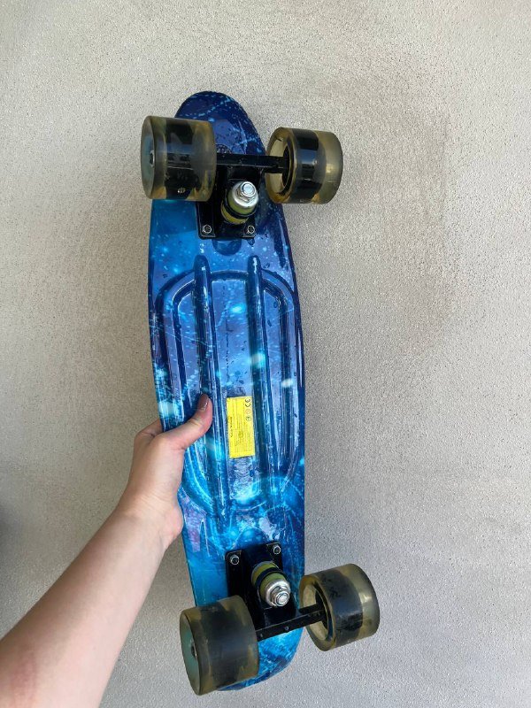 Детский скейт пенни борд со светящимися колесами 2