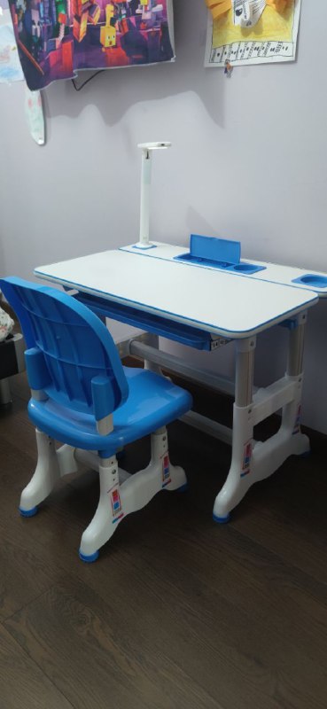 Детский стол парта и стул с регулировкой высоты 2