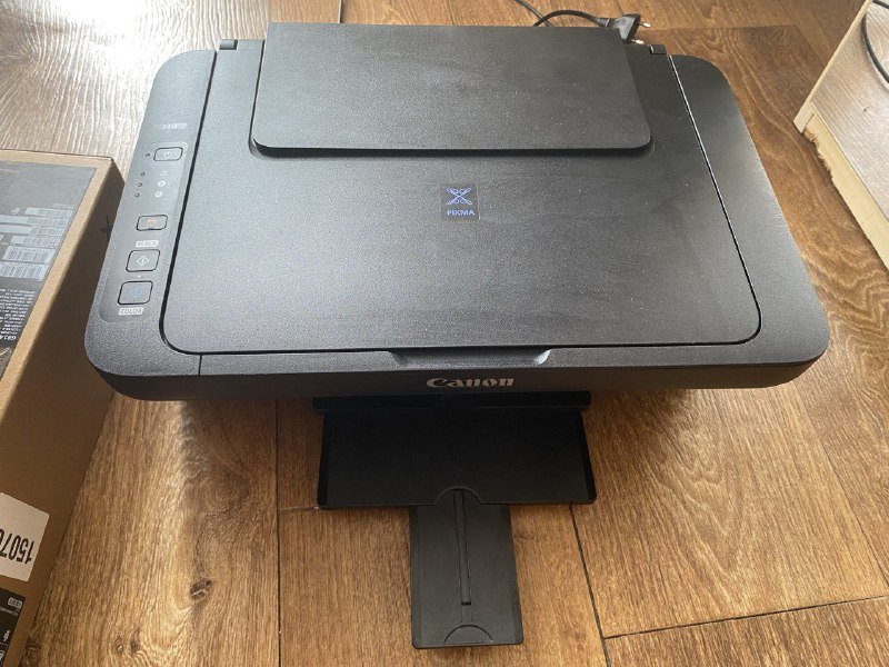 МФУ Canon Pixma E414 с чёрным картриджем 3